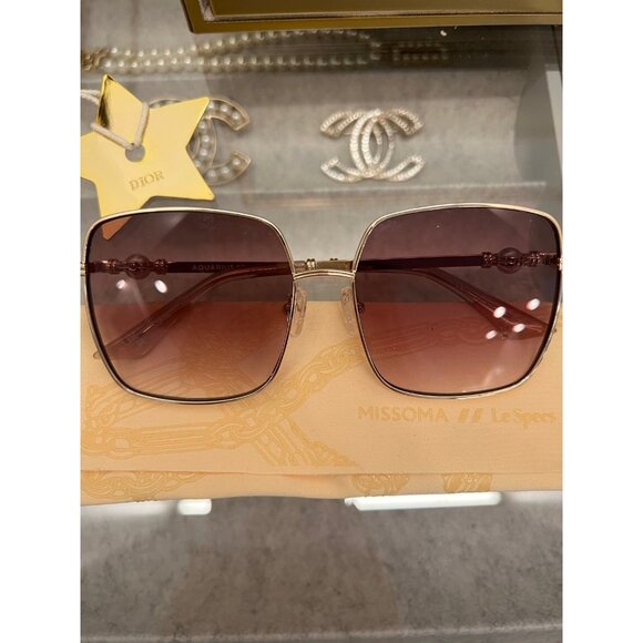 Missoma & LE SPECS AQUARIUS SPHERE OVERSIZED SQUARE SUNGLASSES